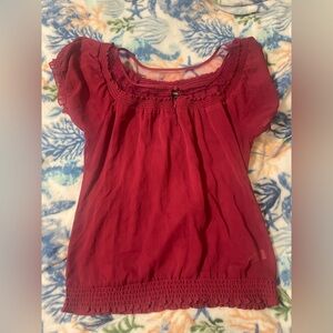 Express Deep Red Blouse